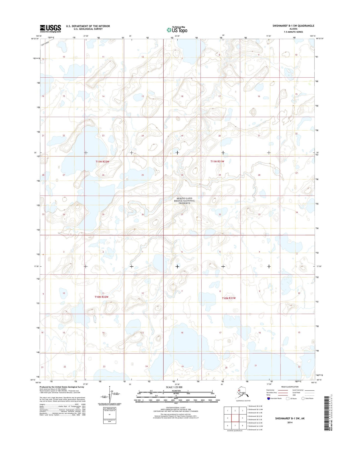 Shishmaref B-1 SW Alaska US Topo Map Image