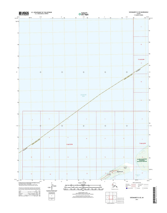 Shishmaref B-3 SE Alaska US Topo Map Image