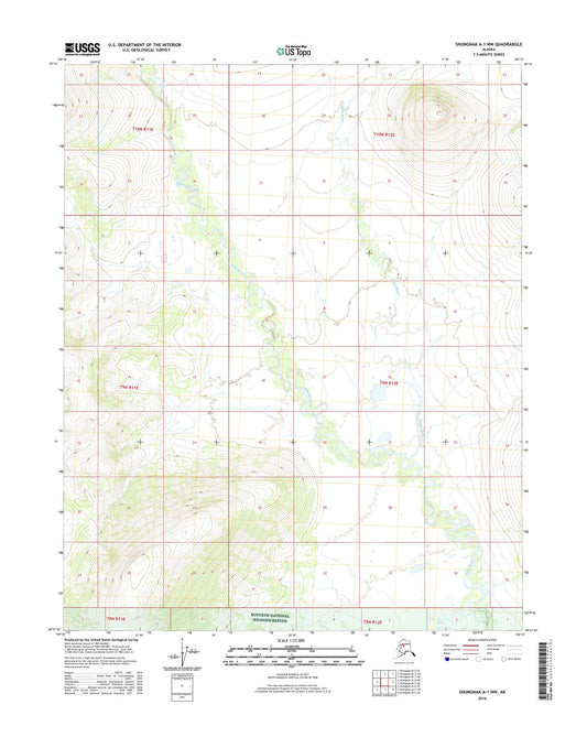 Shungnak A-1 NW Alaska US Topo Map Image