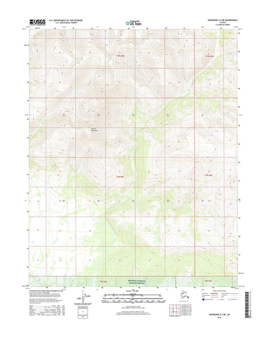 Shungnak A-3 NE Alaska US Topo Map Image