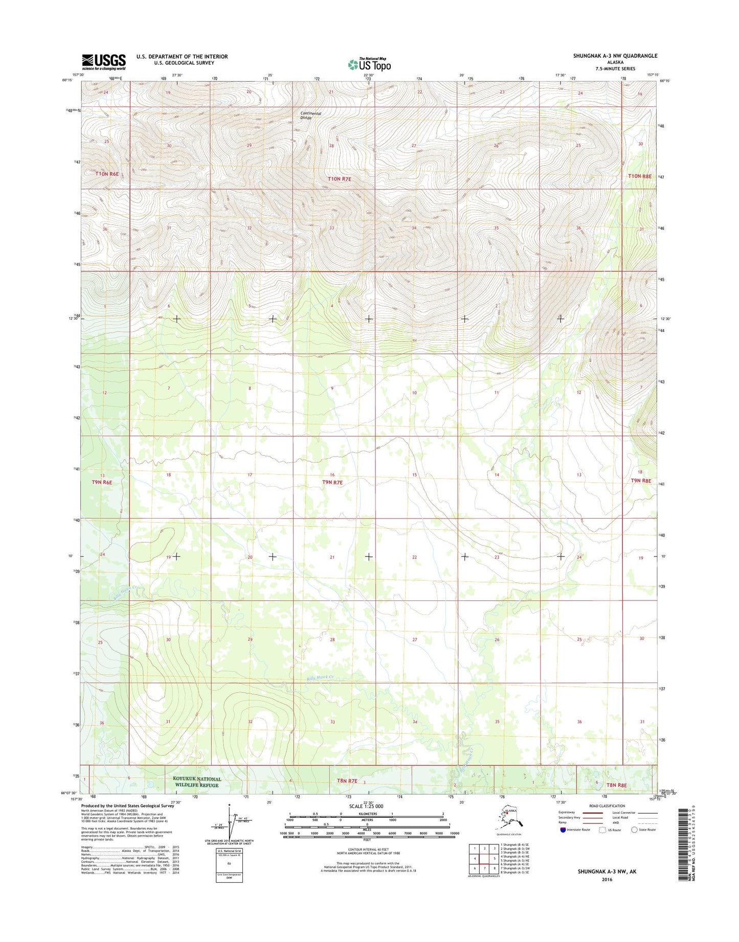 Shungnak A-3 NW Alaska US Topo Map Image
