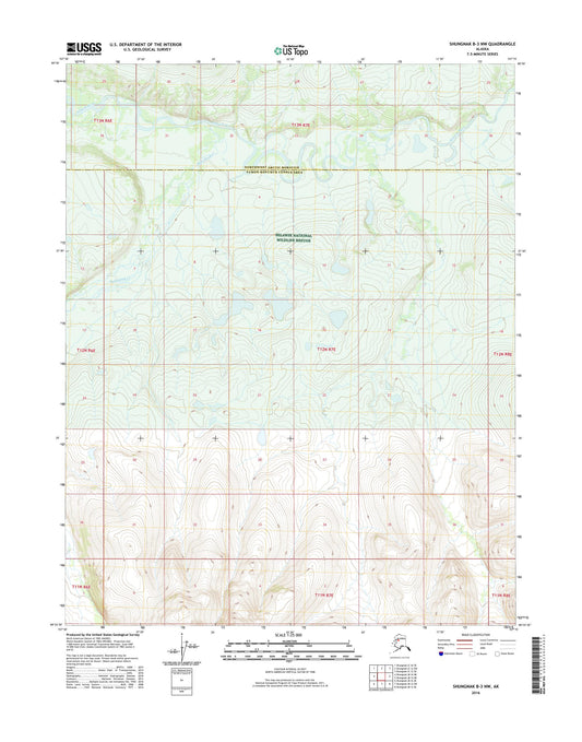 Shungnak B-3 NW Alaska US Topo Map Image