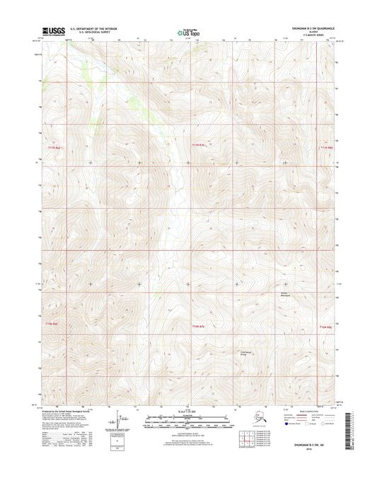 Shungnak B-3 SW Alaska US Topo Map Image