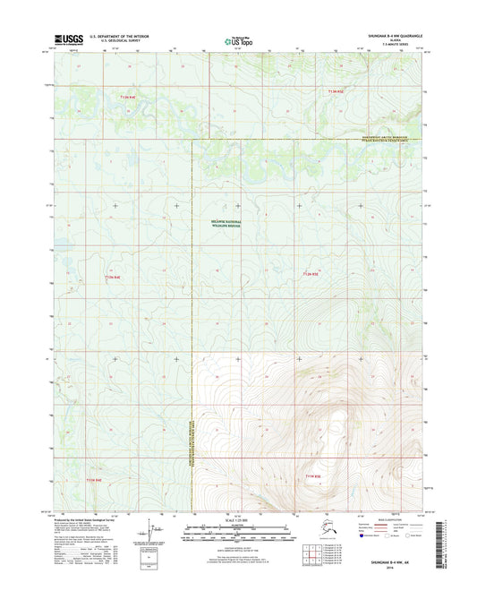 Shungnak B-4 NW Alaska US Topo Map Image