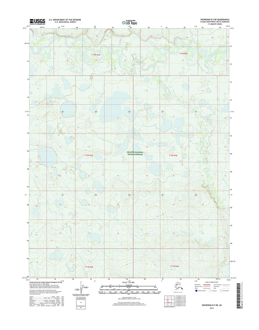 Shungnak B-5 NE Alaska US Topo Map Image