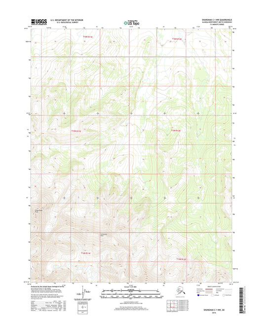Shungnak C-1 NW Alaska US Topo Map Image