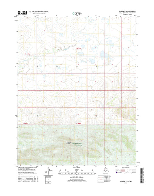 Shungnak C-3 SW Alaska US Topo Map Image