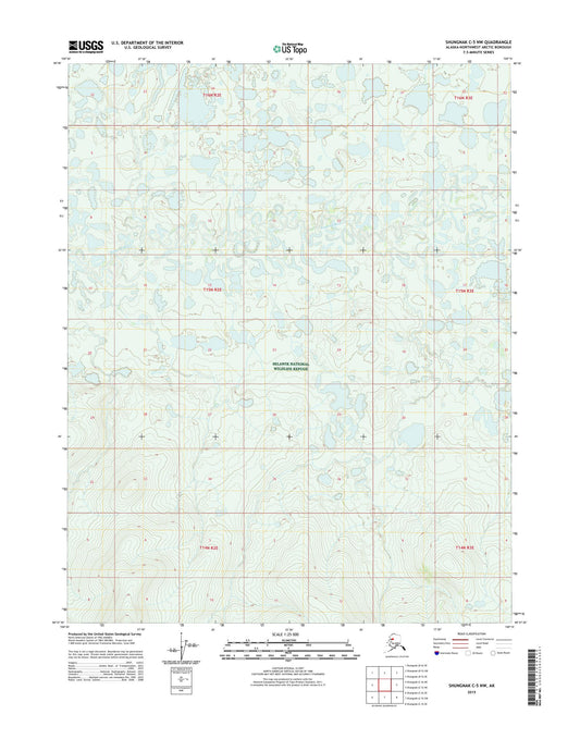 Shungnak C-5 NW Alaska US Topo Map Image