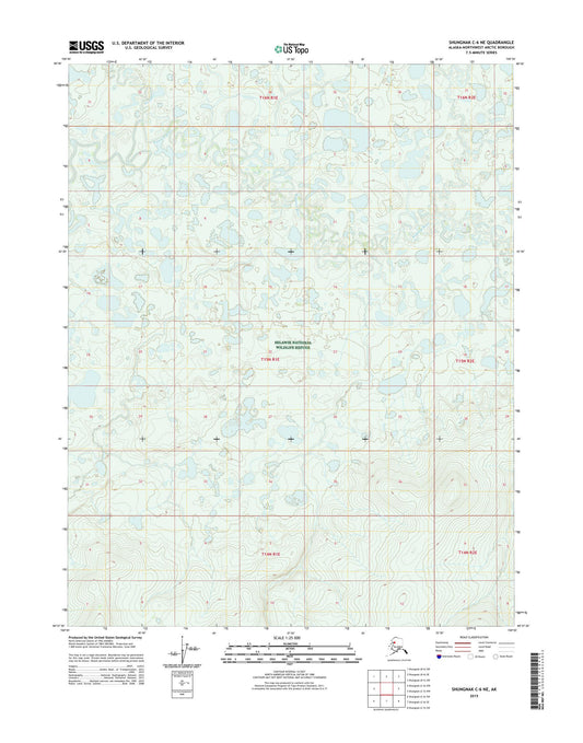 Shungnak C-6 NE Alaska US Topo Map Image