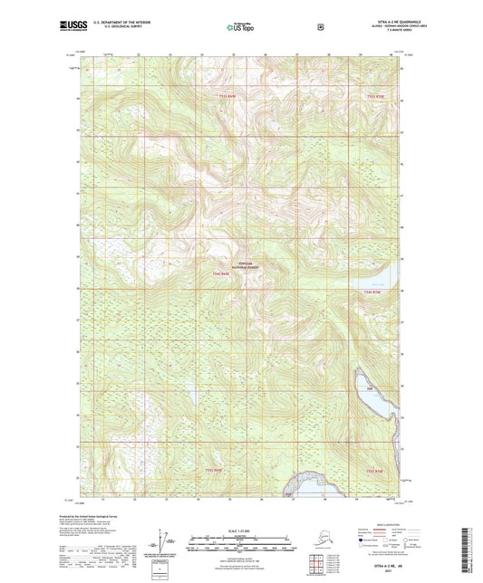 Sitka A-2 NE Alaska US Topo Map Image
