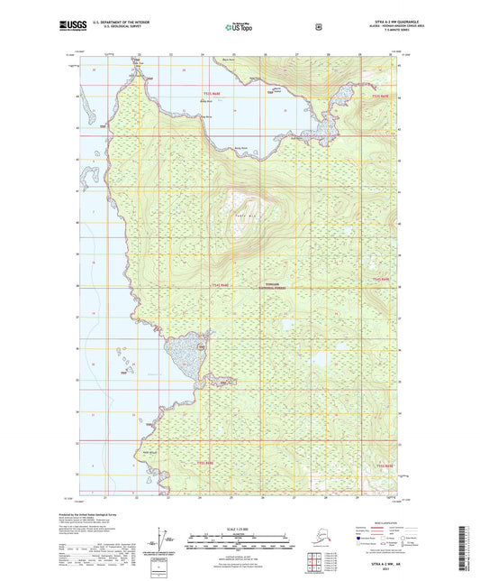 Sitka A-2 NW Alaska US Topo Map Image