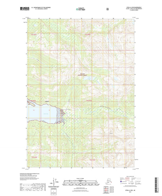 Sitka A-4 NW Alaska US Topo Map Image