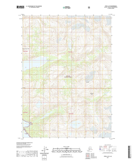 Sitka A-4 SE Alaska US Topo Map Image