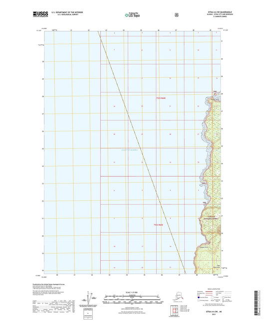 Sitka A-6 SW Alaska US Topo Map Image