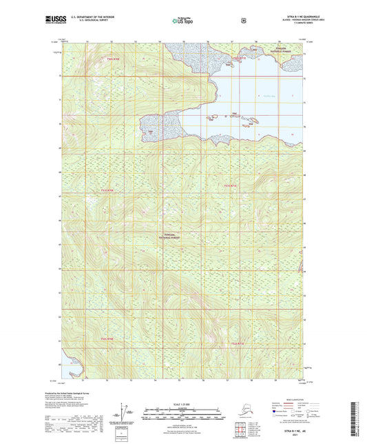 Sitka B-1 NE Alaska US Topo Map Image