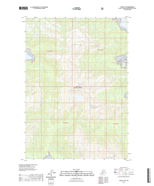 Sitka B-1 SW Alaska US Topo Map Image
