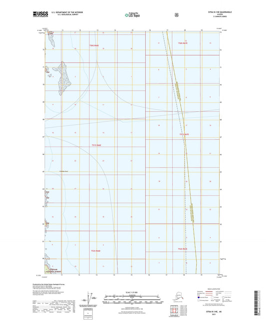 Sitka B-3 NE Alaska US Topo Map Image