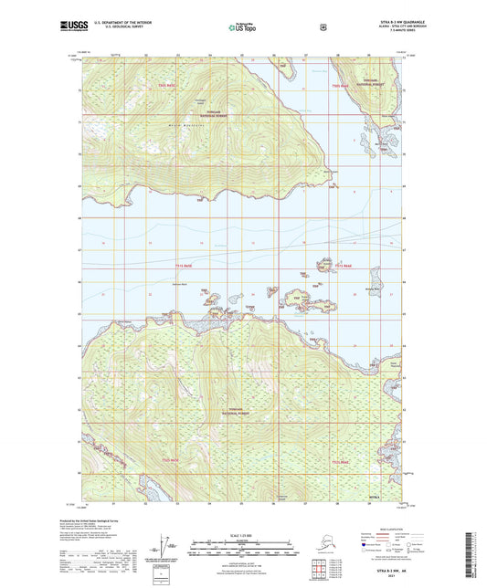Sitka B-3 NW Alaska US Topo Map Image