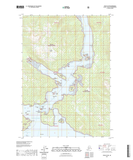 Sitka B-5 NW Alaska US Topo Map Image