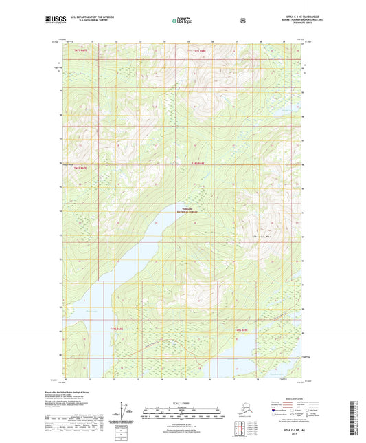Sitka C-2 NE Alaska US Topo Map Image