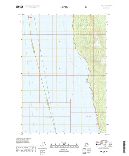 Sitka C-3 NE Alaska US Topo Map Image