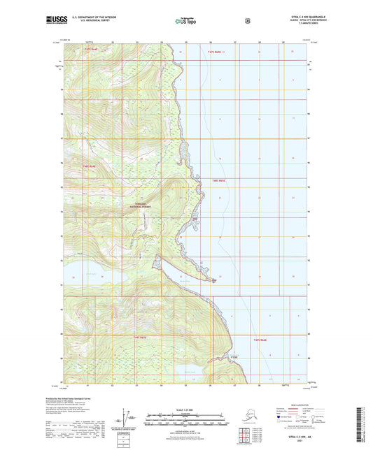 Sitka C-3 NW Alaska US Topo Map Image