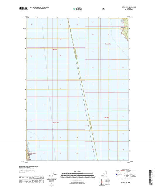 Sitka C-3 SE Alaska US Topo Map Image