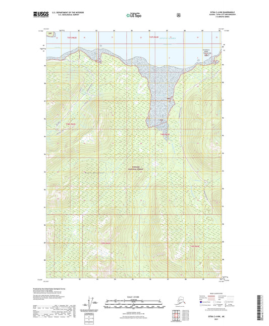 Sitka C-4 NW Alaska US Topo Map Image