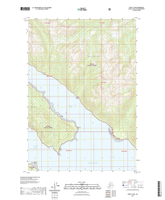 Sitka C-5 NW Alaska US Topo Map Image
