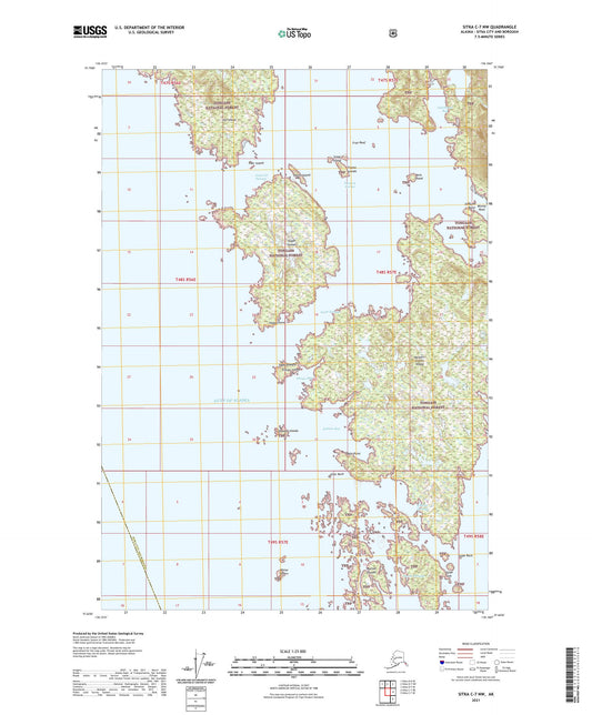 Sitka C-7 NW Alaska US Topo Map Image
