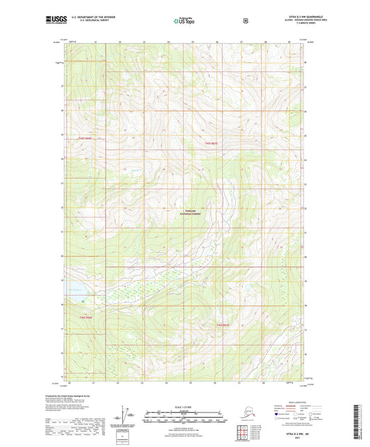 Sitka D-2 NW Alaska US Topo Map Image
