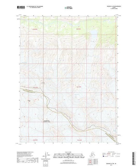 Skagway A-3 NE Alaska US Topo Map Image