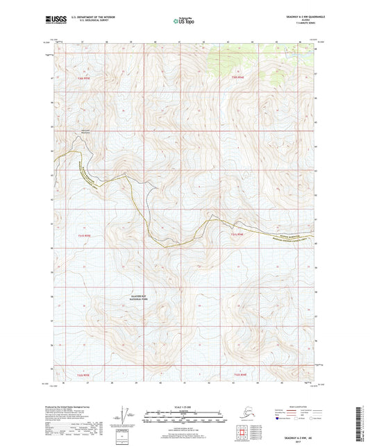 Skagway A-3 NW Alaska US Topo Map Image