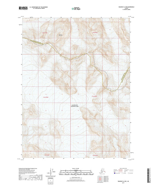 Skagway A-4 NE Alaska US Topo Map Image