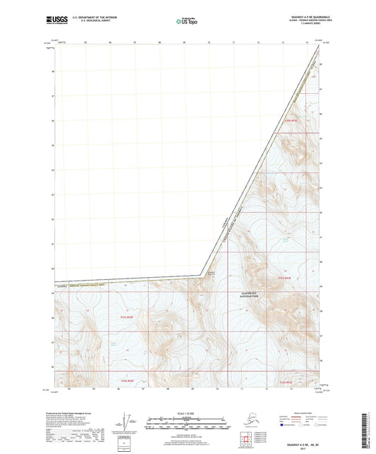 Skagway A-5 NE Alaska US Topo Map Image