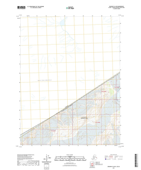 Skagway A-6 SW Alaska US Topo Map Image