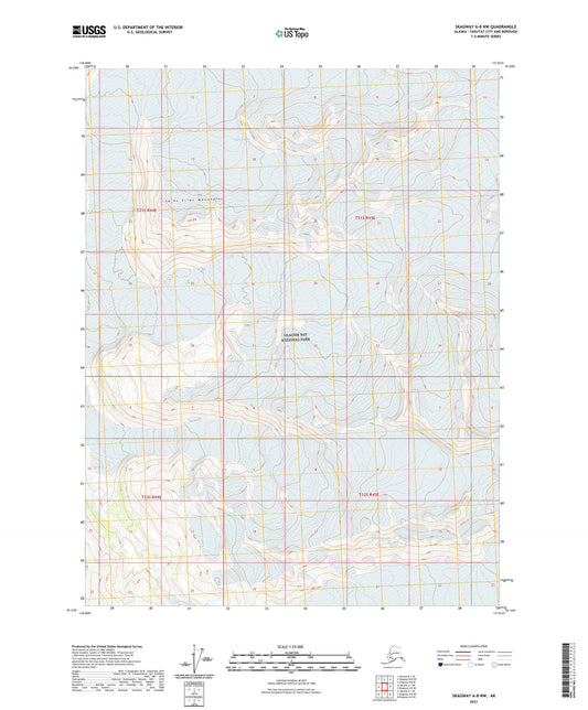 Skagway A-8 NW Alaska US Topo Map Image