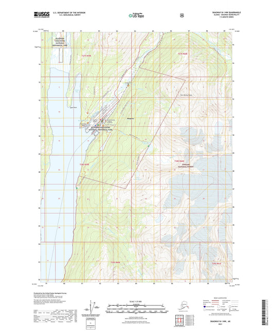 Skagway B-1 NW Alaska US Topo Map Image
