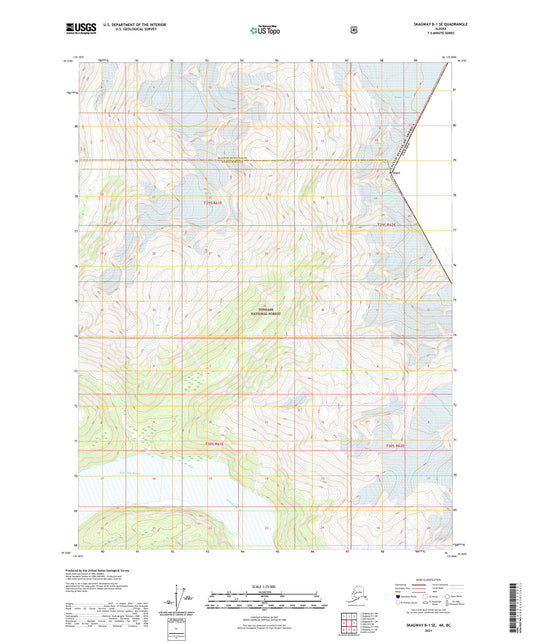 Skagway B-1 SE Alaska US Topo Map Image