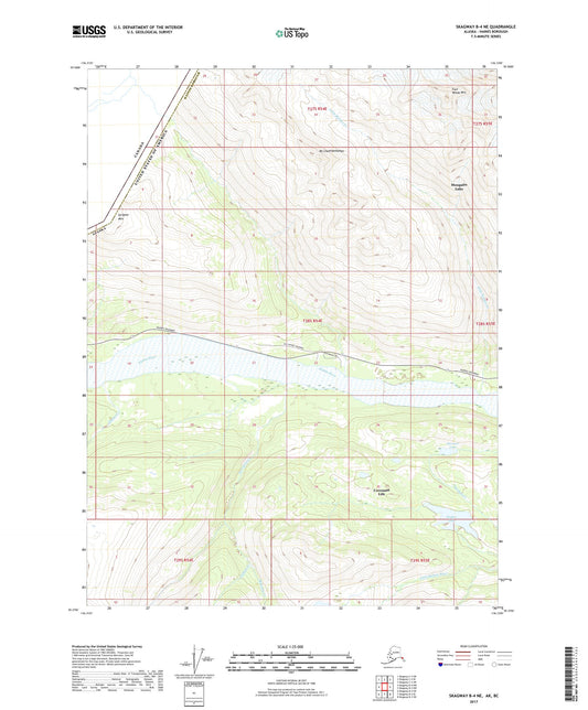 Skagway B-4 NE Alaska US Topo Map Image