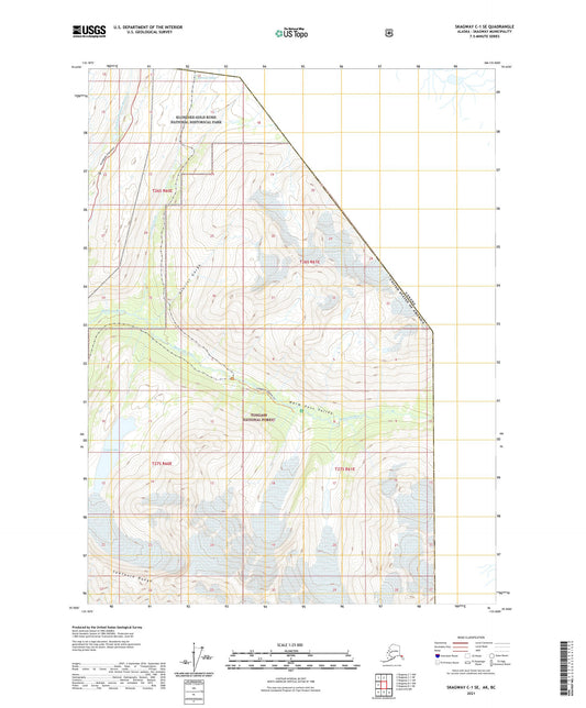Skagway C-1 SE Alaska US Topo Map Image