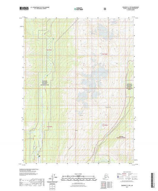 Skagway C-1 SW Alaska US Topo Map Image