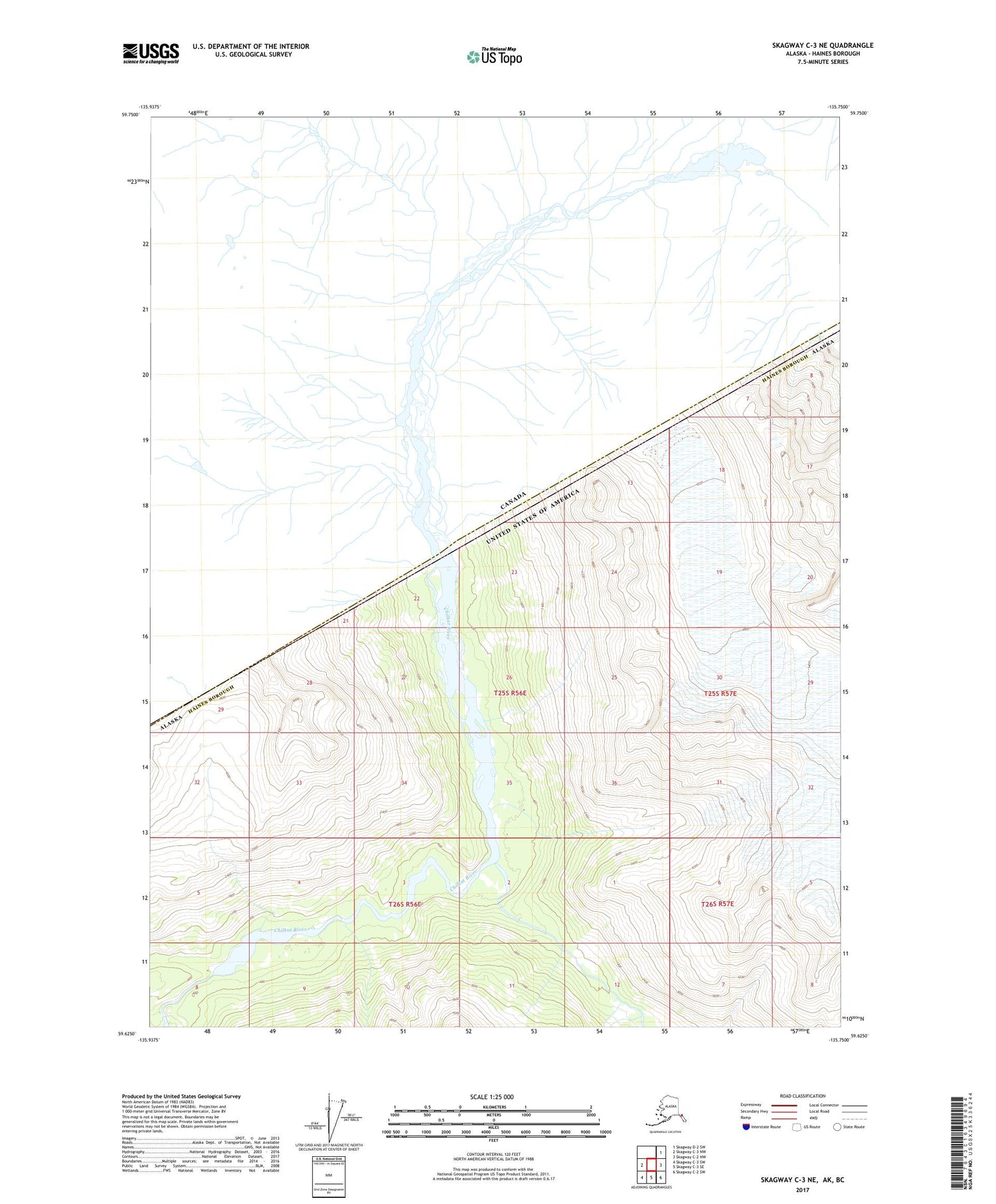 Skagway C-3 NE Alaska US Topo Map Image