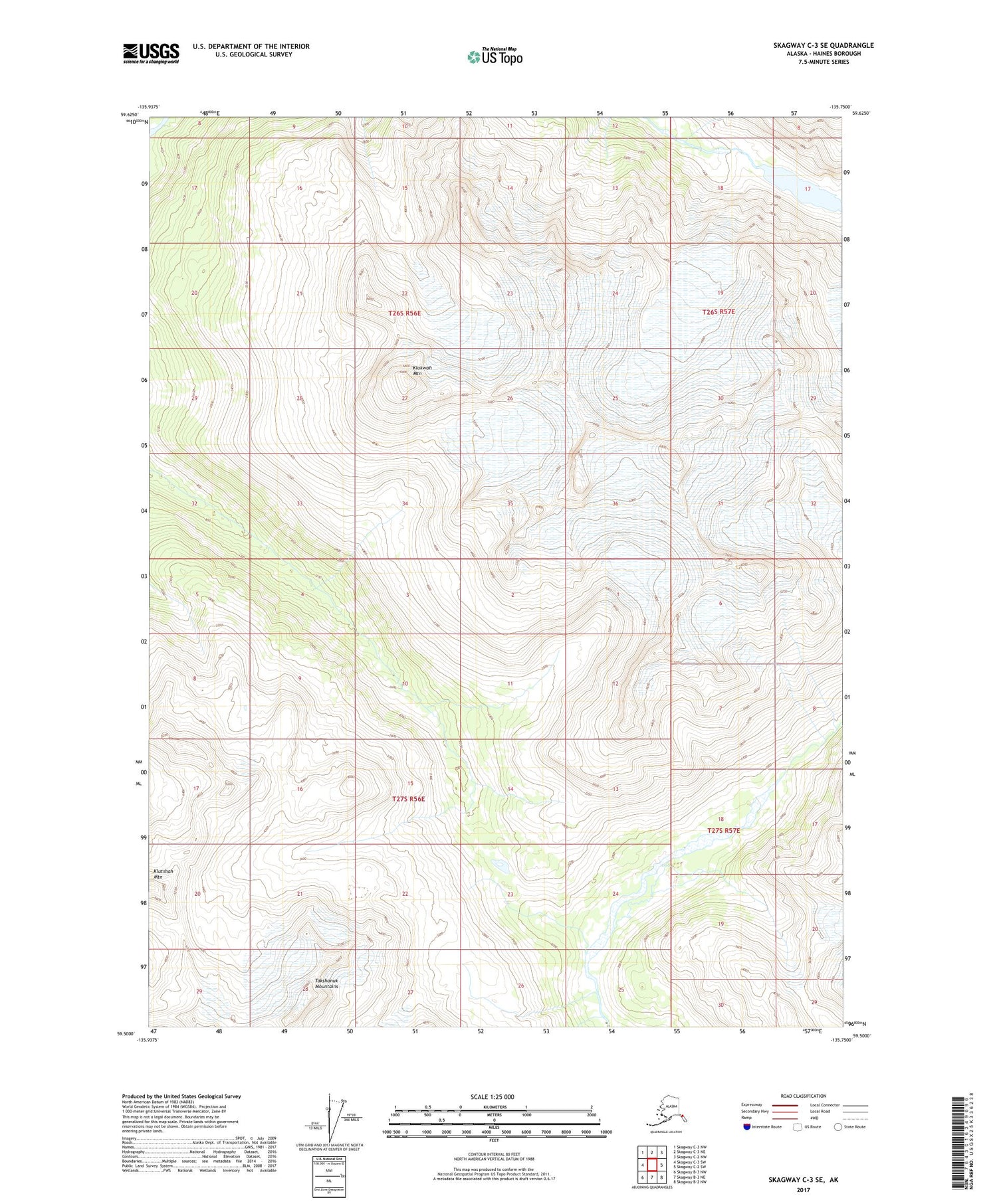 Skagway C-3 SE Alaska US Topo Map Image