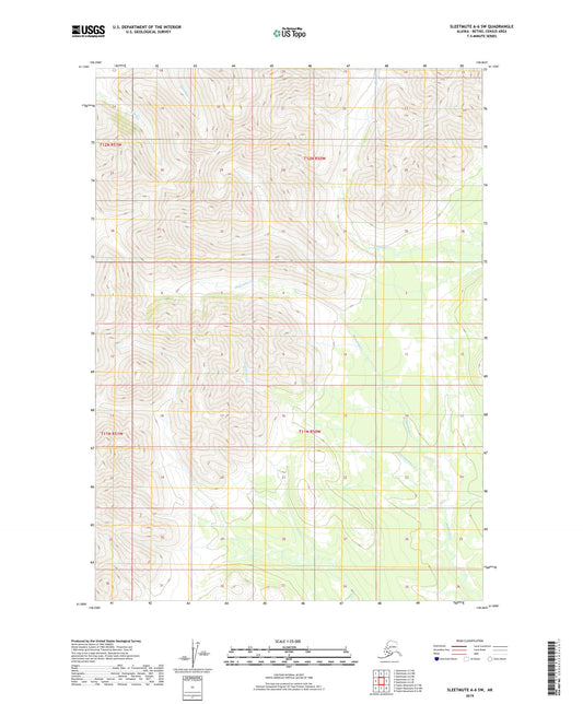 Sleetmute A-6 SW Alaska US Topo Map Image