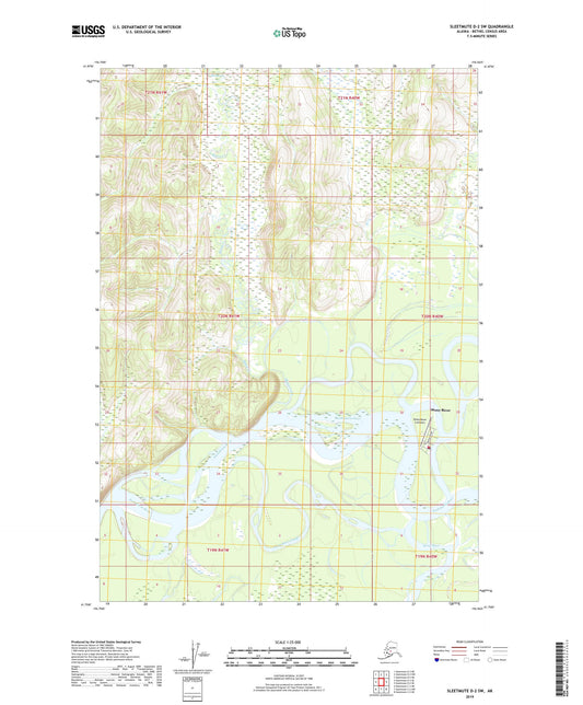 Sleetmute D-2 SW Alaska US Topo Map Image
