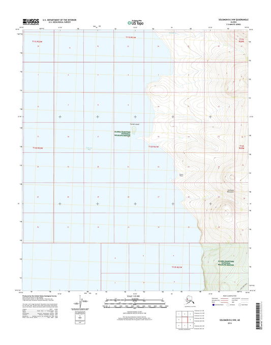 Solomon B-2 NW Alaska US Topo Map Image