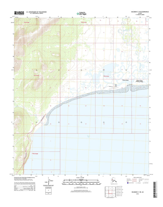 Solomon C-1 NE Alaska US Topo Map Image