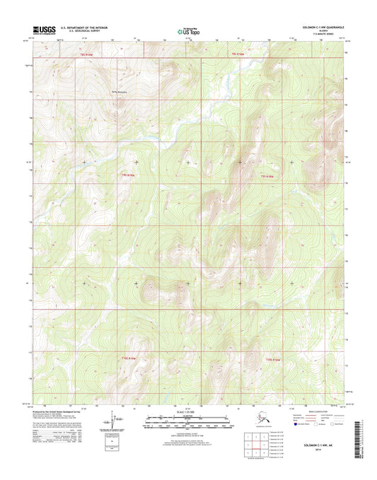 Solomon C-1 NW Alaska US Topo Map Image