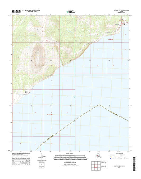 Solomon C-1 SW Alaska US Topo Map Image